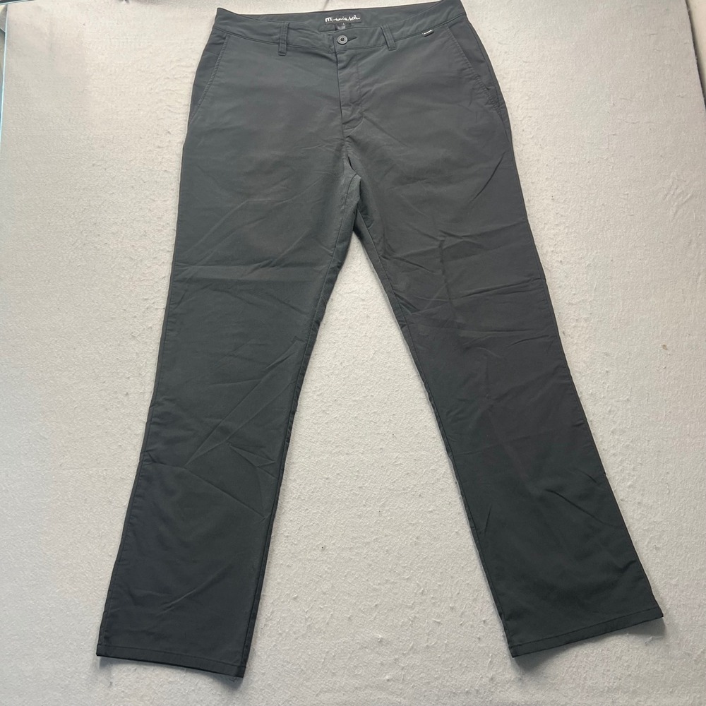 TravisMathew Mens Golf Pants Dark Gray Performance Stretch Chino Size 36 123280